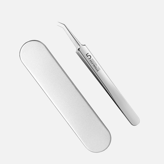 PixDotz - Precision Angled DIY Craft Tools - 0.1mm Diamond Tip Tweezers - 
